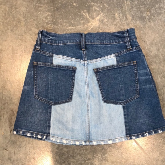 Madewell Patch Denim Skirt - Picture 2 of 4